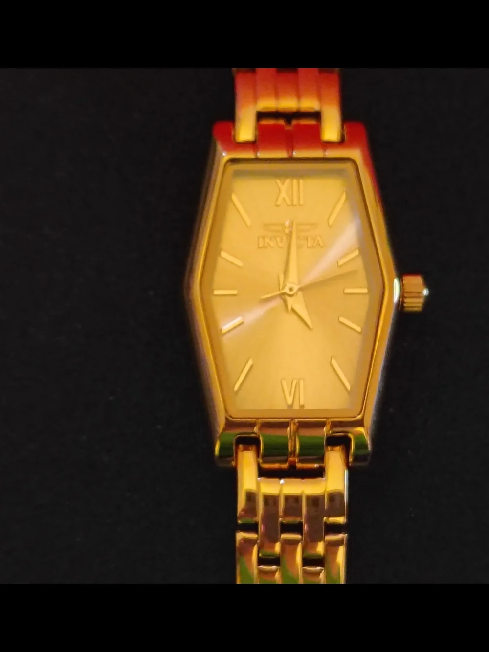 Invicta Women's Gold-Tone Hexagonal Bracelet Watch NEW